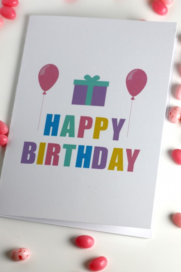 DIY Printable Birthday Cards