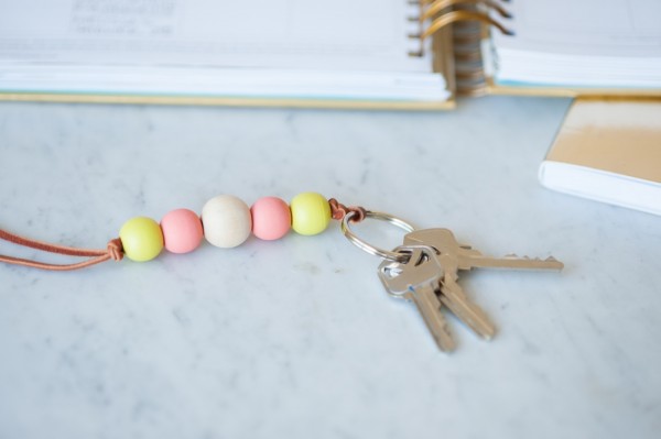 How to make Wooden Beaded Keychain
