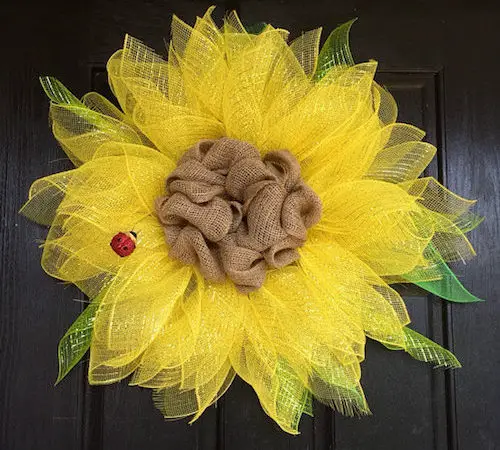 Burlap Sunflower DIY
