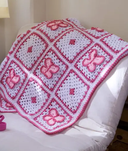 Butterfly Afghan Crochet Patterns for Blankets