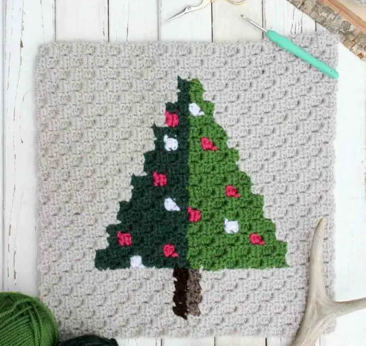 Christmas Afghan Crochet Pattern Tutorial