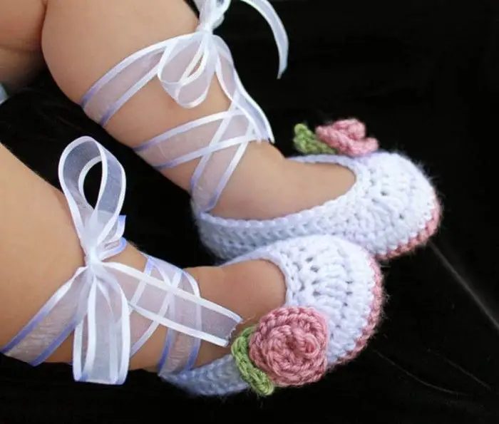 Crochet Baby Ballet Booties Designs