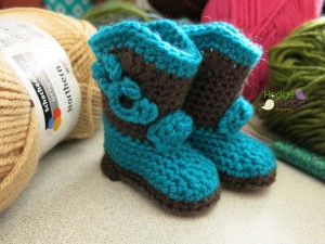 Crochet Baby Booties Cowboy Boots Pattern Free