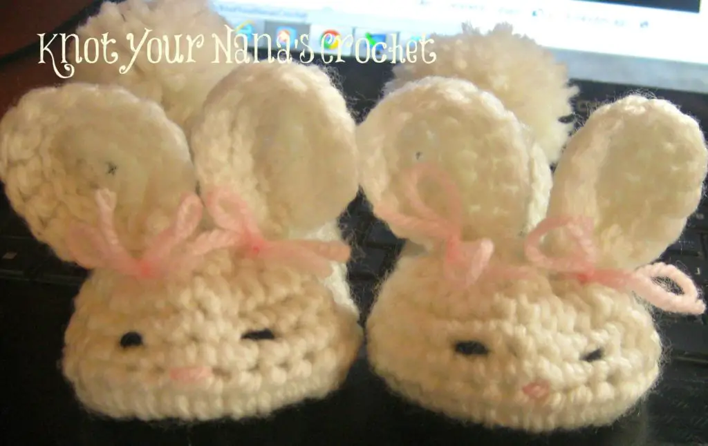 Crochet Baby Booties Rabbit