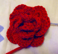 Crochet Flower Brooch Free Pattern
