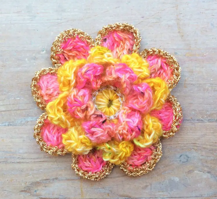 Crochet Peony Flower Pattern Step By Step Tutorial