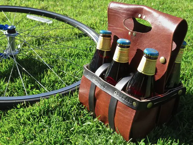 DIY Leather Beer Caddy