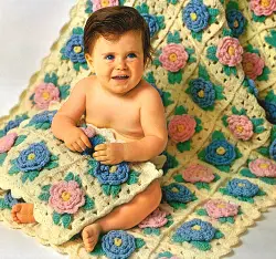Free Crochet Rose Afghan Pattern