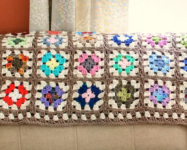 Granny Square Afghan Crochet Pattern