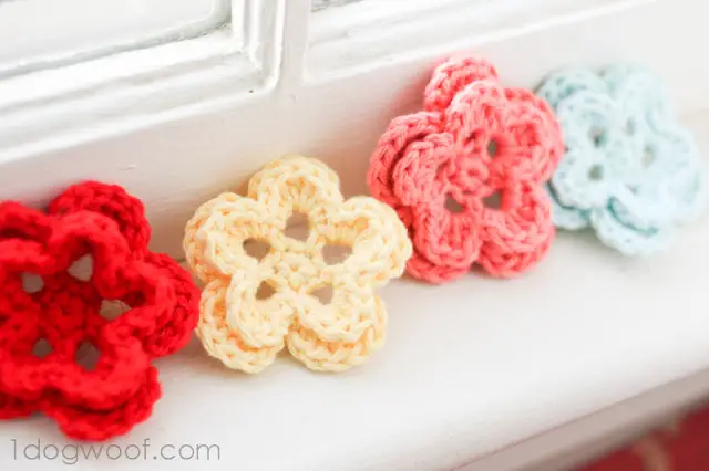 How To Crochet A Five Petal Flower