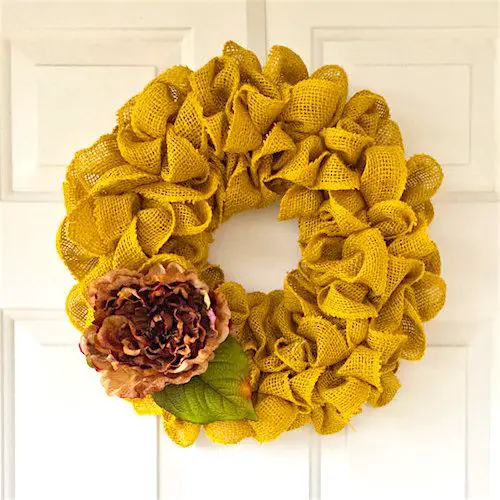 How to make Spring Burlap Wreath