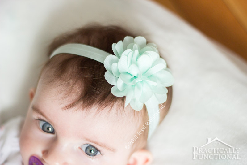 No Sew Baby Flower Headbands Tutorials