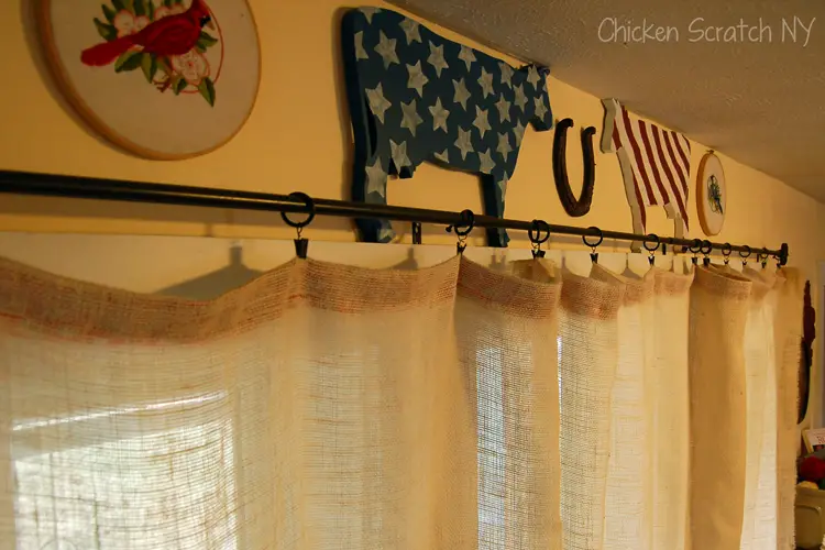 Rustic Burlap Curtains DIY Ideas