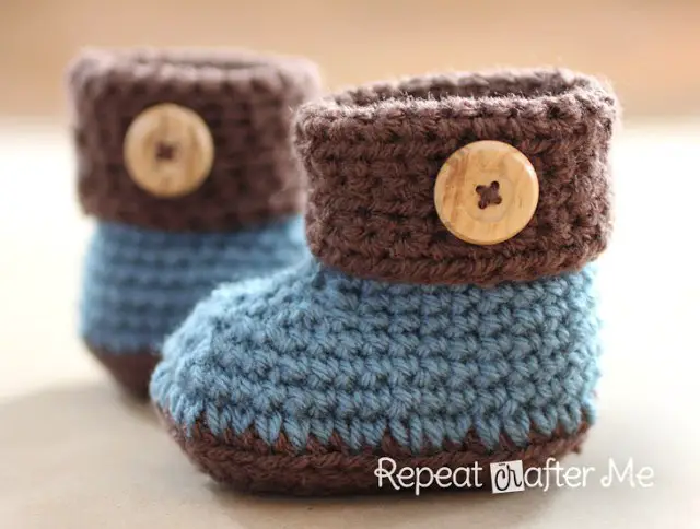 Single Crochet Baby Booties