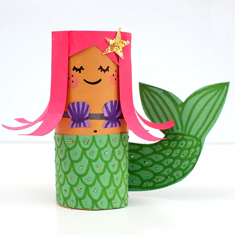 Toilet Paper Roll Crafts Dolls and Mermaid