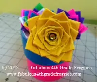 Duct Tape Flower Pen Step By Step