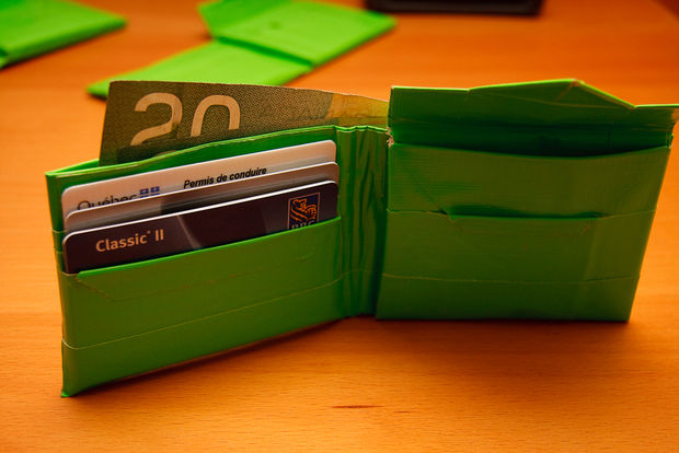 Duct Tape Wallet with Coin Pocket