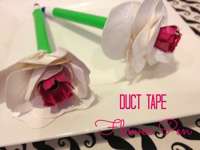 Pictures Of Duct Tape Flower Pens
