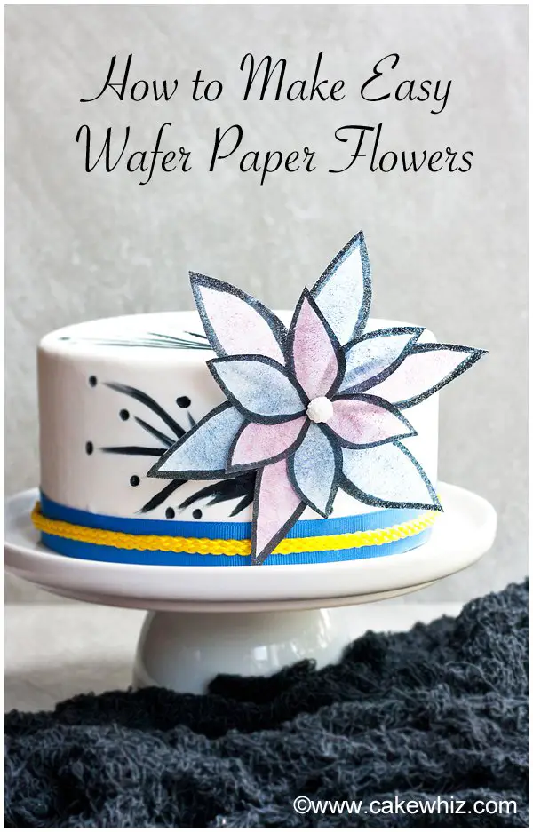 Simple Pink Wafer Paper Flowers