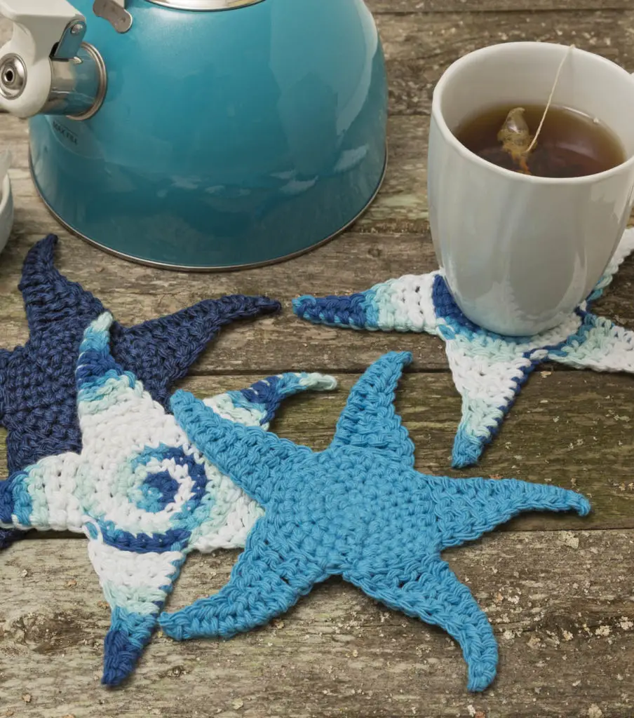 Crochet Starfish Coasters
