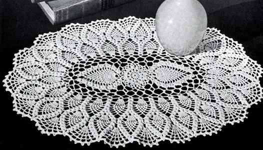 Free Crochet Oval TableCloth Patterns