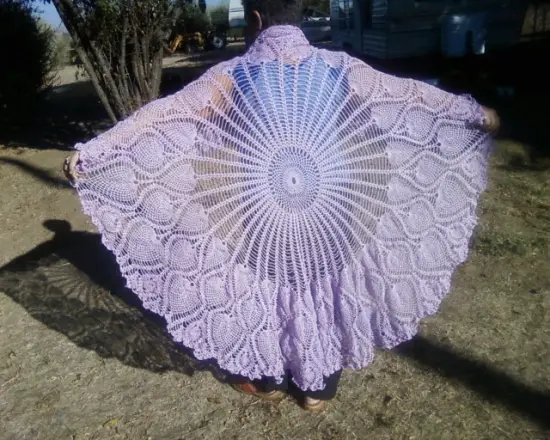 Free Crochet Round Pineapple Tablecloth Pattern