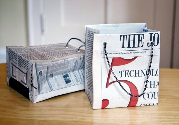 How to Make Handmade Newspaper Bags