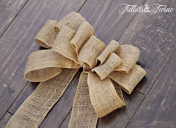 How to Make a Decorative Burlap Bow