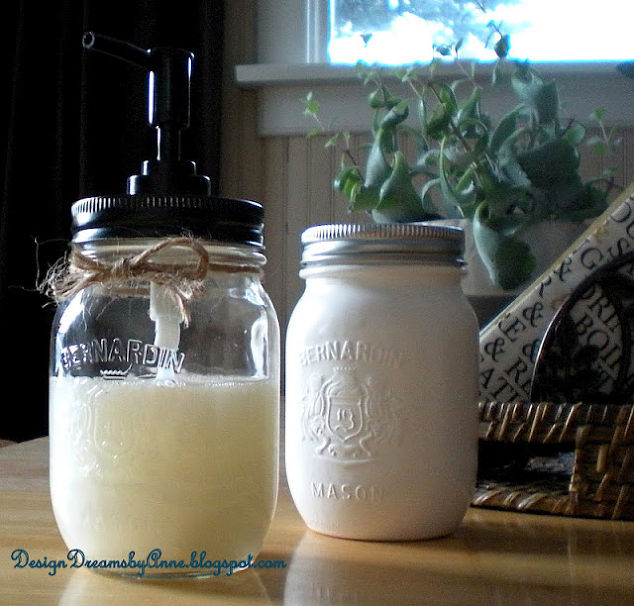 How to Make a Painted Mason Jar Soap Dispenser