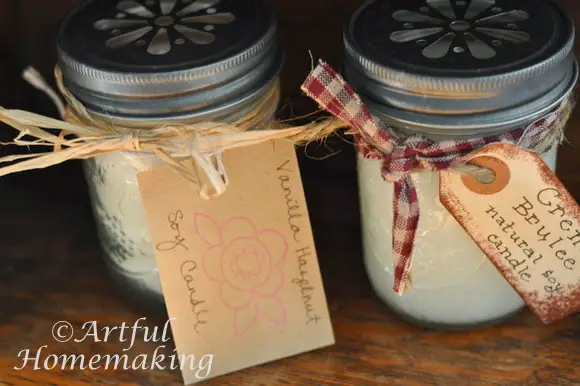 How to make Homemade Candles in Mason Jars