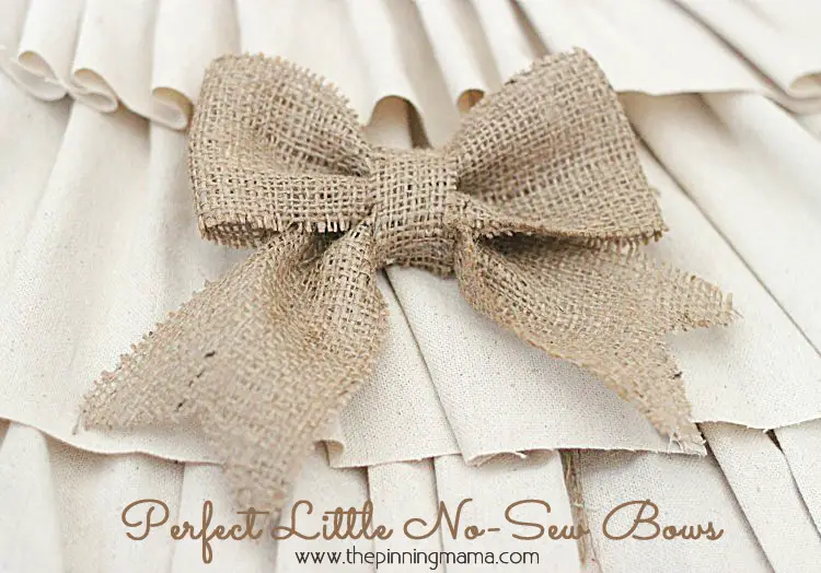 Making a Bow with Burlap