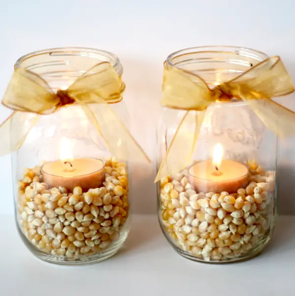 Mason Jar Candle Craft Ideas