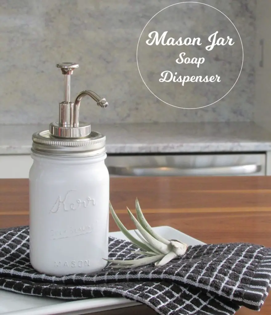 Mason Jar Soap Dispenser DIY