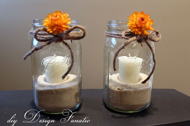 Simple Mason Jar Candles