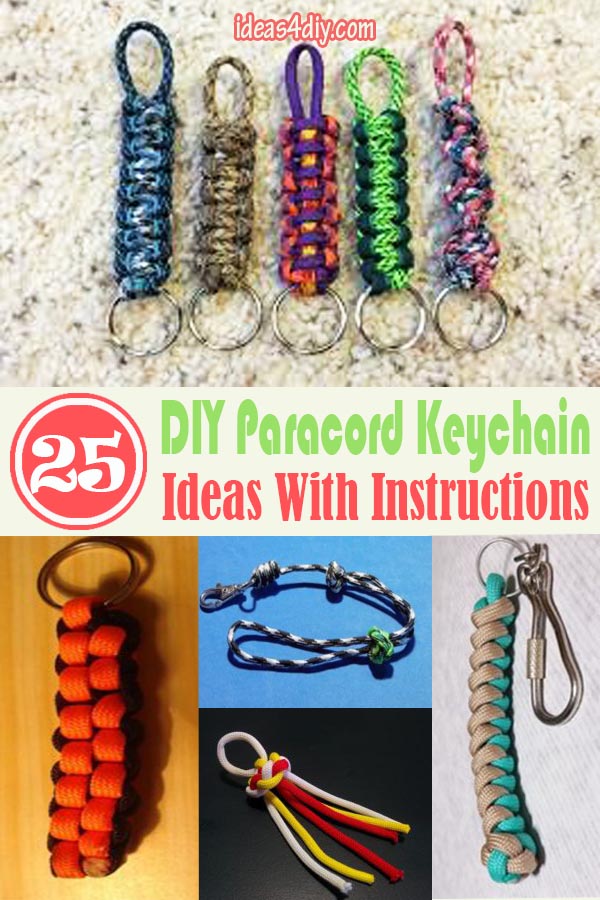 25 DIY Paracord Keychain Ideas with Instructions