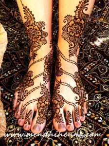 Feet Mehndi Design for Bridal