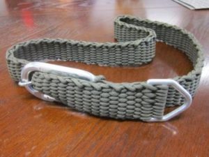 Paracord Belt Pattern with Carabiner