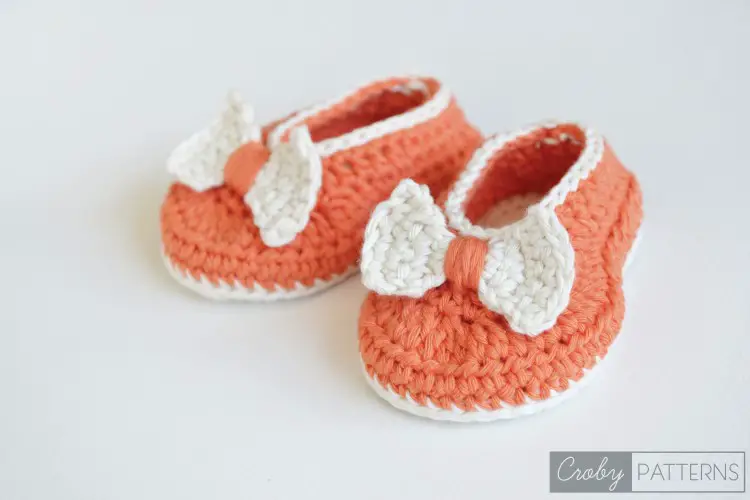Orange Crochet Baby Booties DIY