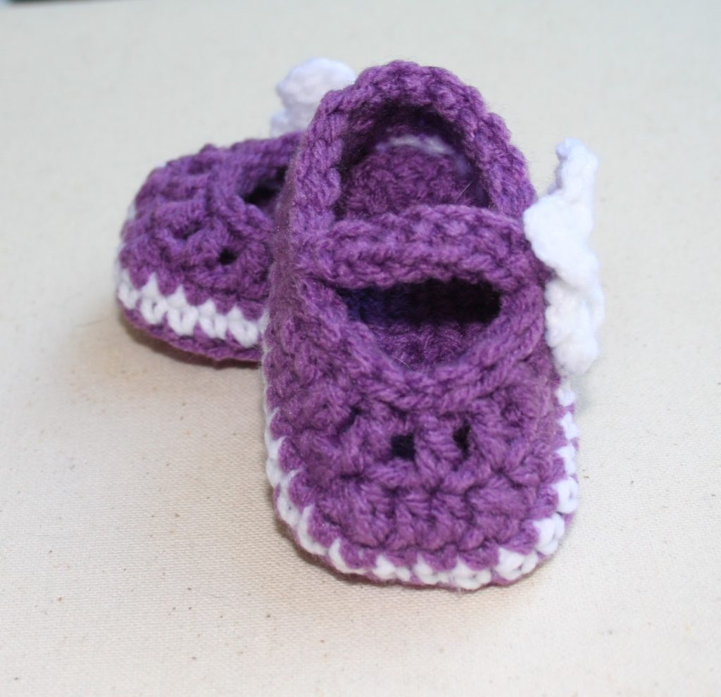 Crochet Baby Girl Booties Pattern