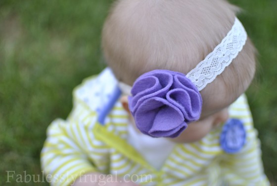 Felt Flower Baby Headband DIY Tutorial