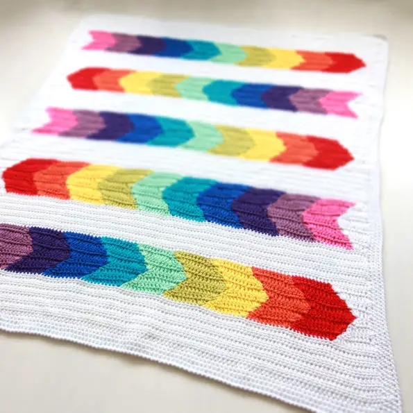 Rainbow Afghan Crochet Pattern