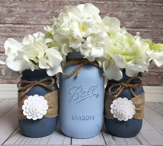 Wedding Flower Arrangements Mason Jars DIY IDEAS