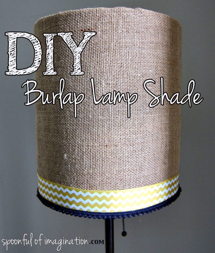 DIY Burlap Lamp Shade