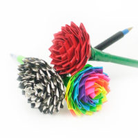 Easy DIY Instructions: Duct Tape Flower Pens - Ideas for DIY