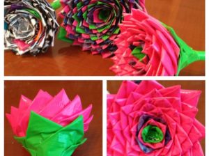 Easy DIY Instructions: Duct Tape Flower Pens - Ideas for DIY