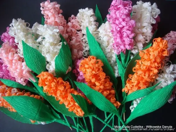 DIY Crepe Paper Flowers Hyacinth