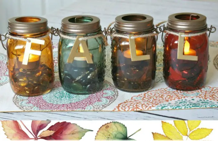 DIY Mason Jar Candles for Fall