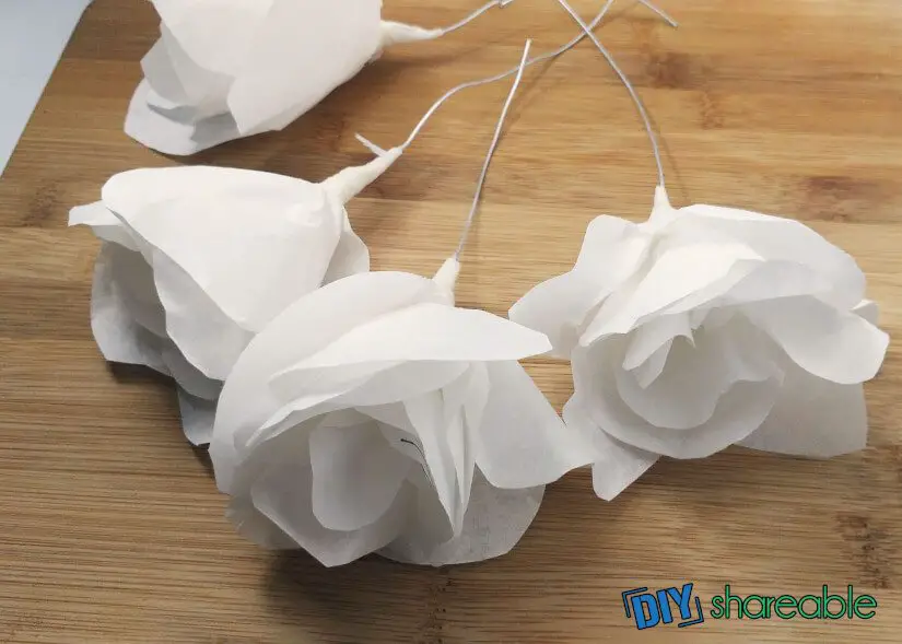 How to Make Flowers out Of Coffee Filters