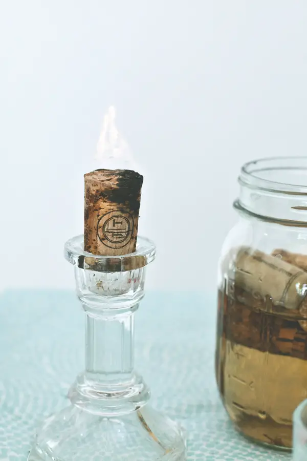 How to Make Wine Cork Candles