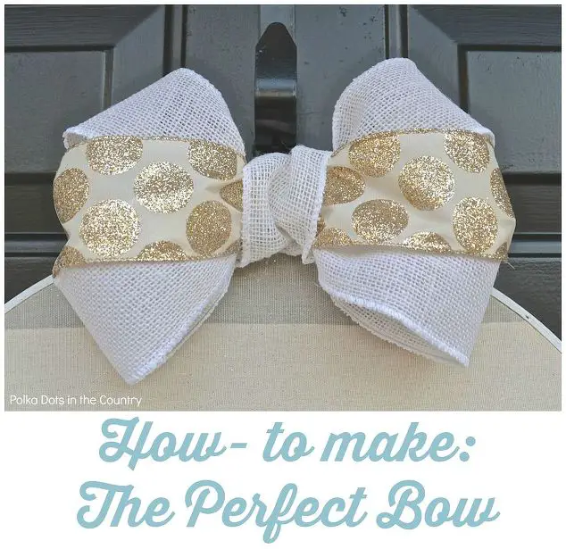 How to Make a Bow with Wired Burlap Ribbon